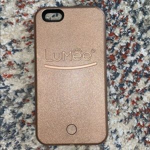 Lumee rose gold iPhone 6/7/8 plus case